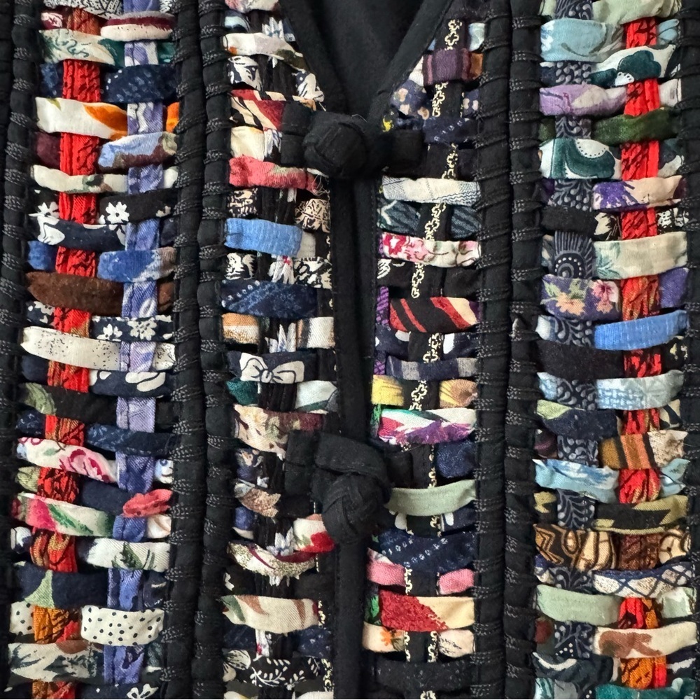 Soulmates Vintage Boho Patchwork Vest Size M - Picture 5 of 16